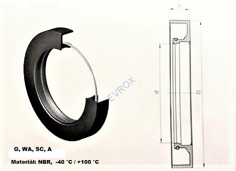 Gufero GP 45x60x10