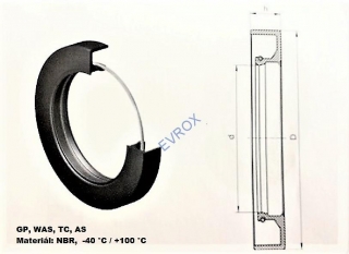 Gufero GP 100x130x12