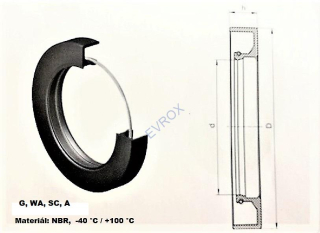 Gufero G 125x150x15